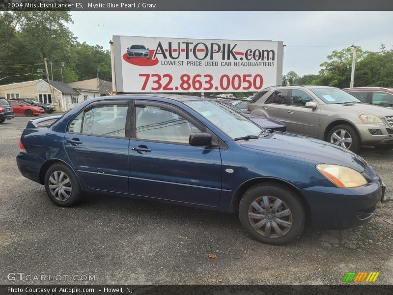 Mystic Blue Pearl / Gray 2004 Mitsubishi Lancer ES