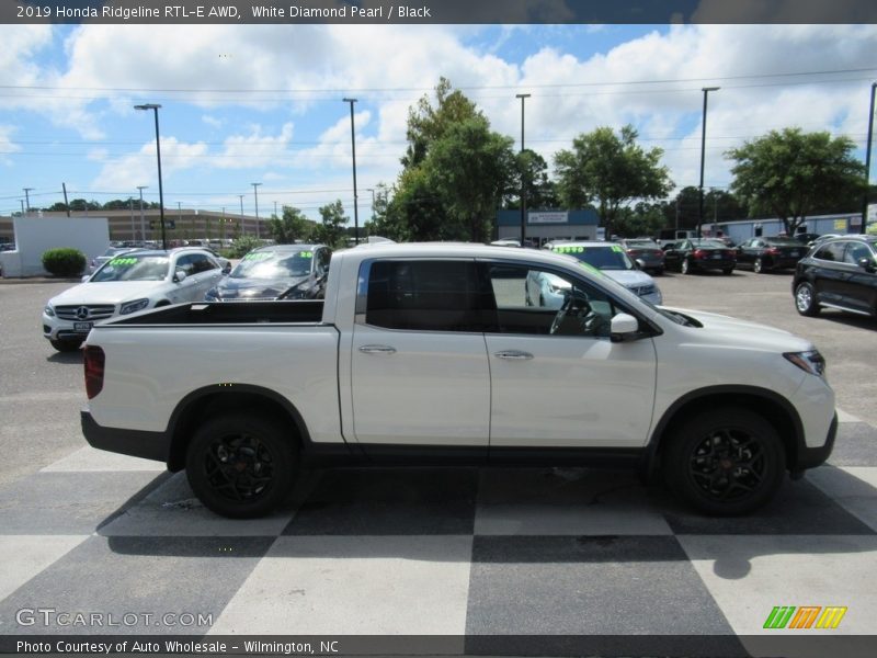 White Diamond Pearl / Black 2019 Honda Ridgeline RTL-E AWD