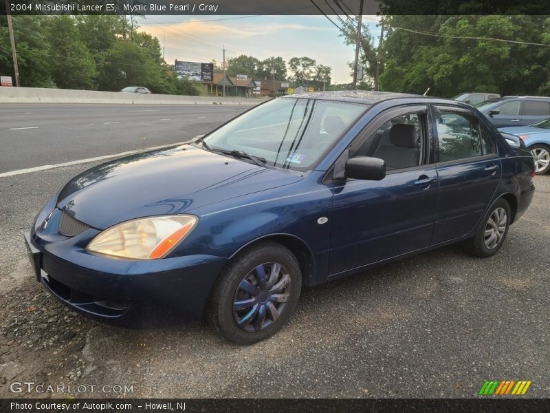 Mystic Blue Pearl / Gray 2004 Mitsubishi Lancer ES