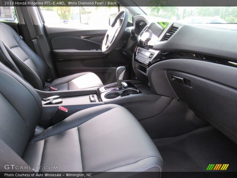 White Diamond Pearl / Black 2019 Honda Ridgeline RTL-E AWD