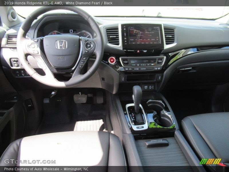 White Diamond Pearl / Black 2019 Honda Ridgeline RTL-E AWD