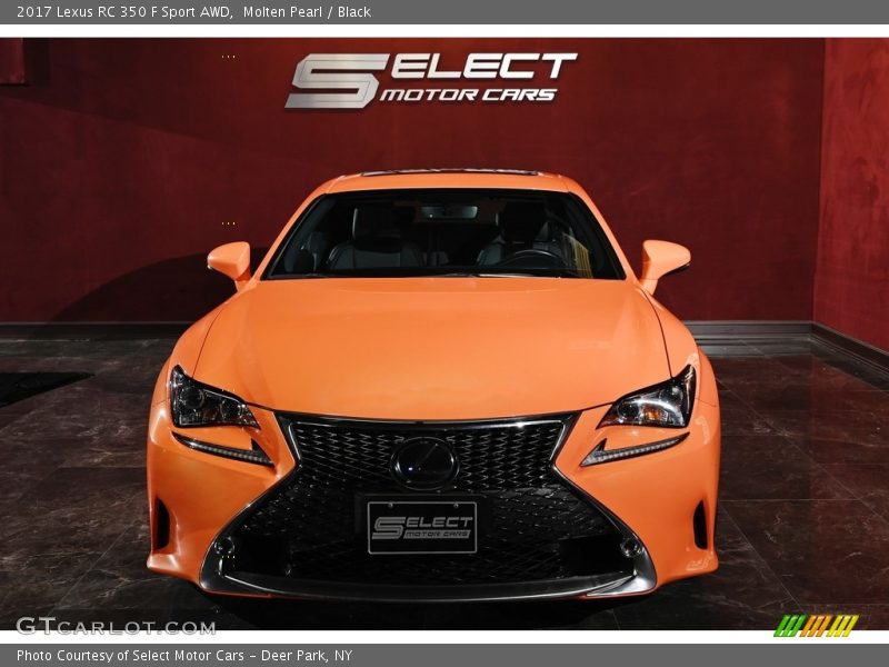 Molten Pearl / Black 2017 Lexus RC 350 F Sport AWD