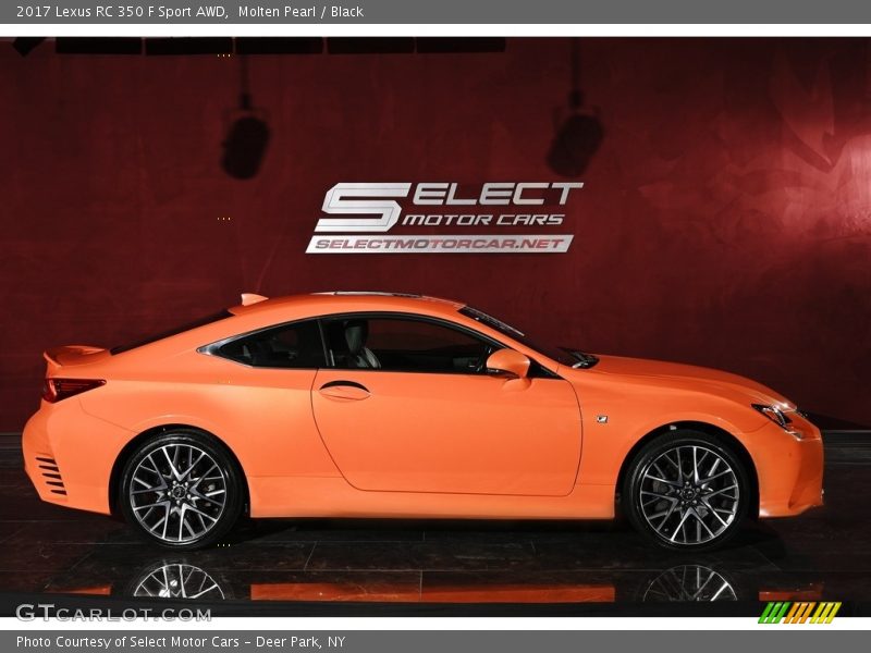 Molten Pearl / Black 2017 Lexus RC 350 F Sport AWD