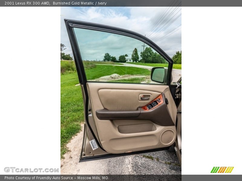 Burnished Gold Metallic / Ivory 2001 Lexus RX 300 AWD