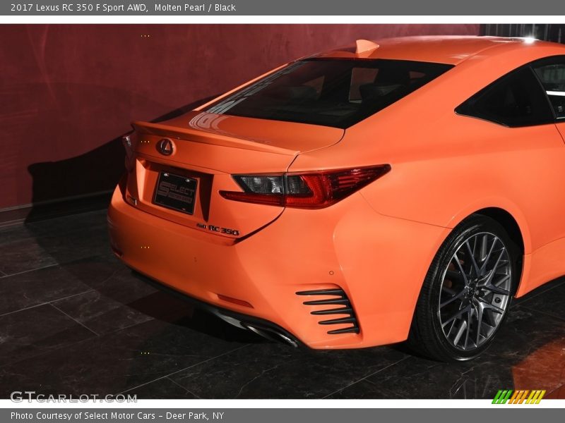 Molten Pearl / Black 2017 Lexus RC 350 F Sport AWD