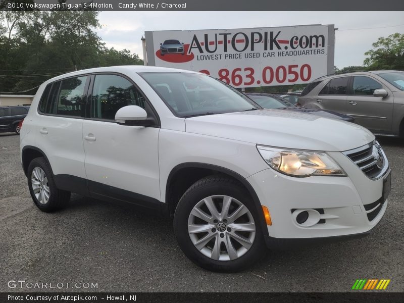 Candy White / Charcoal 2010 Volkswagen Tiguan S 4Motion