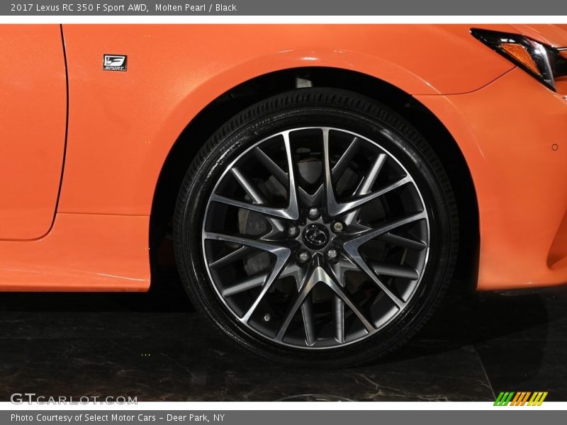 Molten Pearl / Black 2017 Lexus RC 350 F Sport AWD