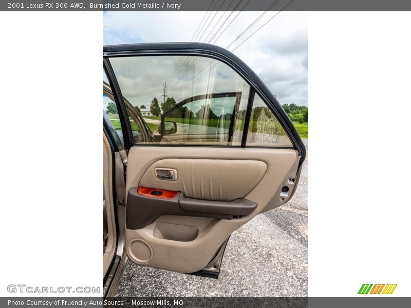 Burnished Gold Metallic / Ivory 2001 Lexus RX 300 AWD