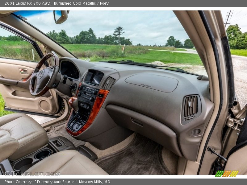 Burnished Gold Metallic / Ivory 2001 Lexus RX 300 AWD