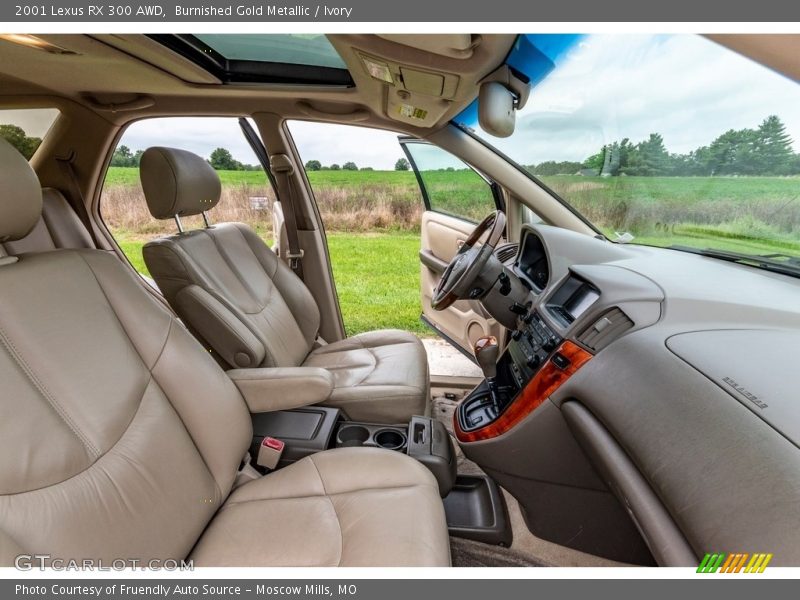 Burnished Gold Metallic / Ivory 2001 Lexus RX 300 AWD
