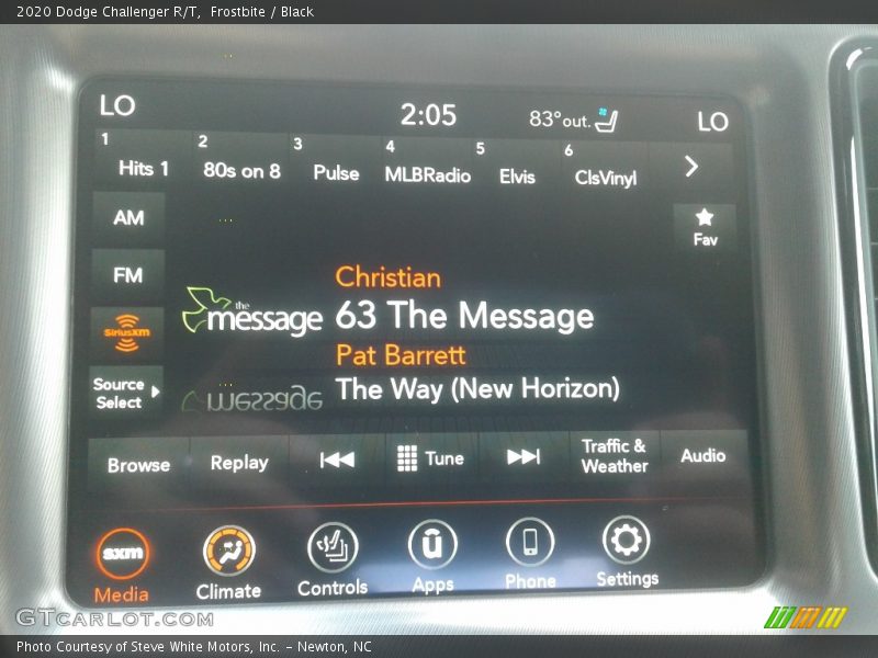 Frostbite / Black 2020 Dodge Challenger R/T