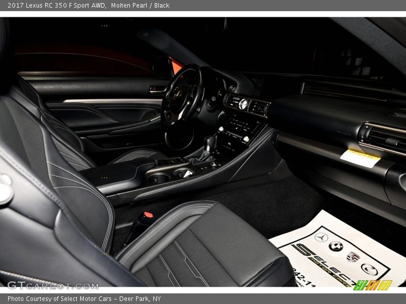 Molten Pearl / Black 2017 Lexus RC 350 F Sport AWD