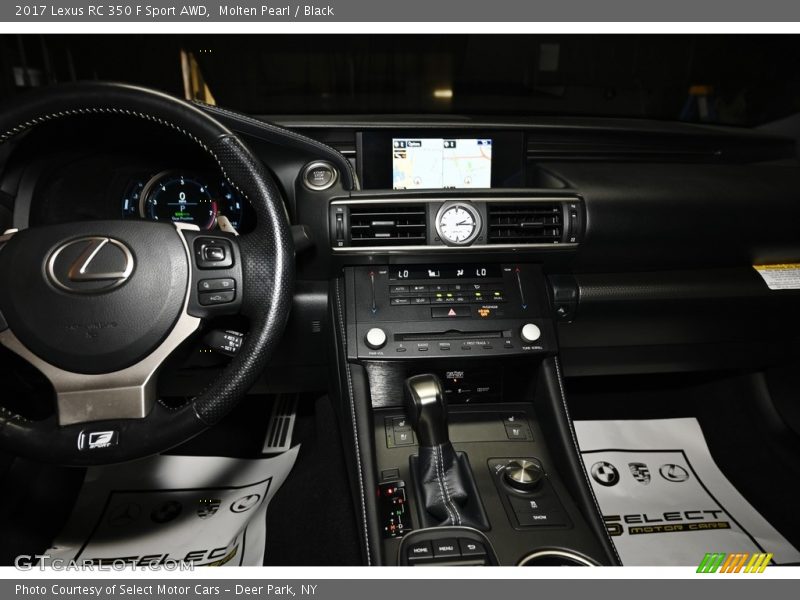 Molten Pearl / Black 2017 Lexus RC 350 F Sport AWD