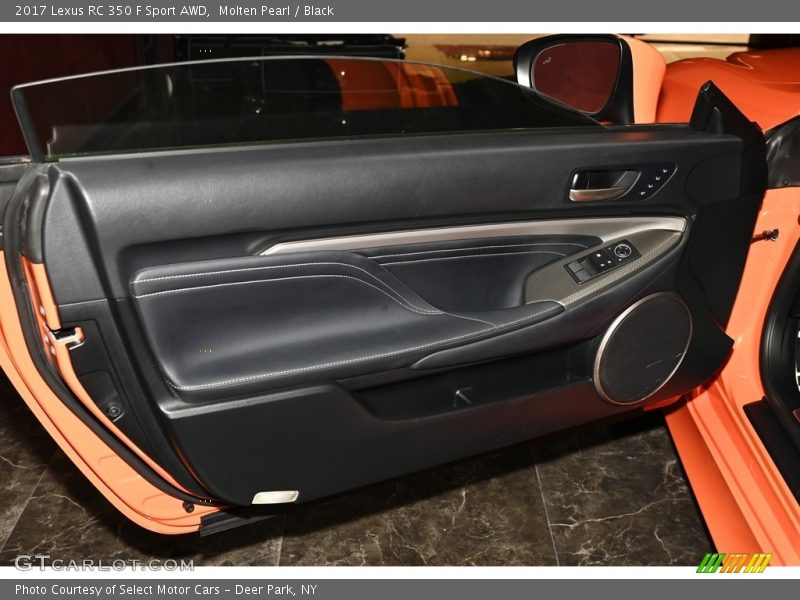 Molten Pearl / Black 2017 Lexus RC 350 F Sport AWD