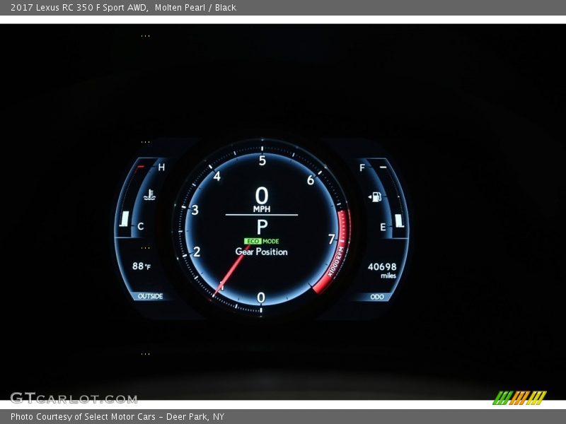 Molten Pearl / Black 2017 Lexus RC 350 F Sport AWD