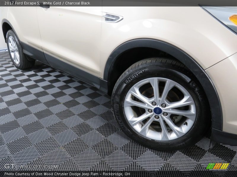 White Gold / Charcoal Black 2017 Ford Escape S