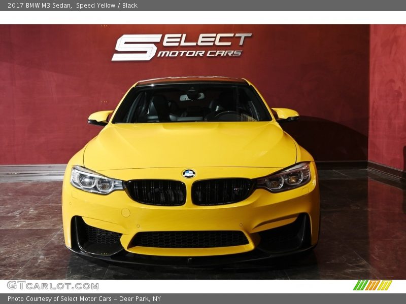 Speed Yellow / Black 2017 BMW M3 Sedan