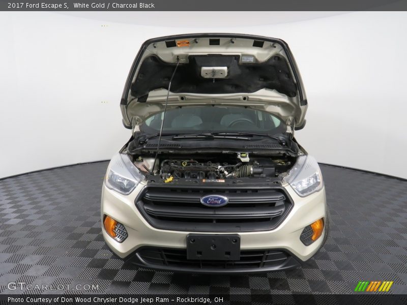 White Gold / Charcoal Black 2017 Ford Escape S
