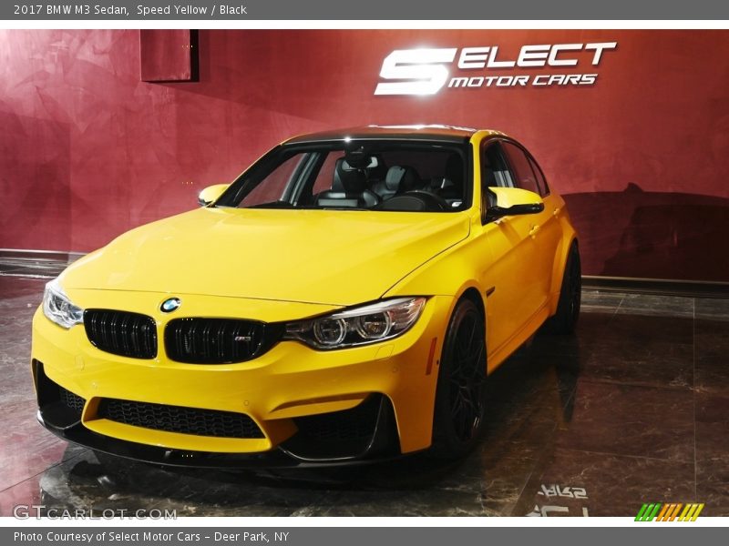 Speed Yellow / Black 2017 BMW M3 Sedan