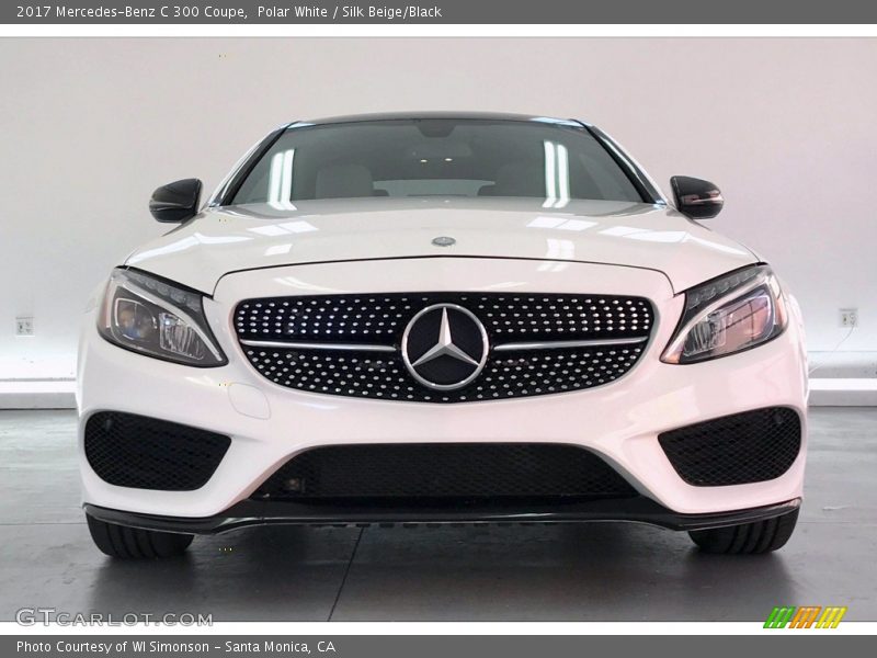 Polar White / Silk Beige/Black 2017 Mercedes-Benz C 300 Coupe