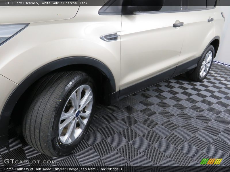 White Gold / Charcoal Black 2017 Ford Escape S