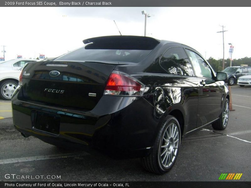 Ebony Black / Charcoal Black 2009 Ford Focus SES Coupe