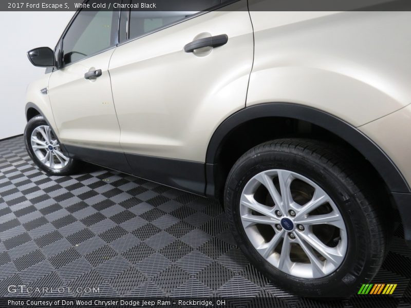 White Gold / Charcoal Black 2017 Ford Escape S