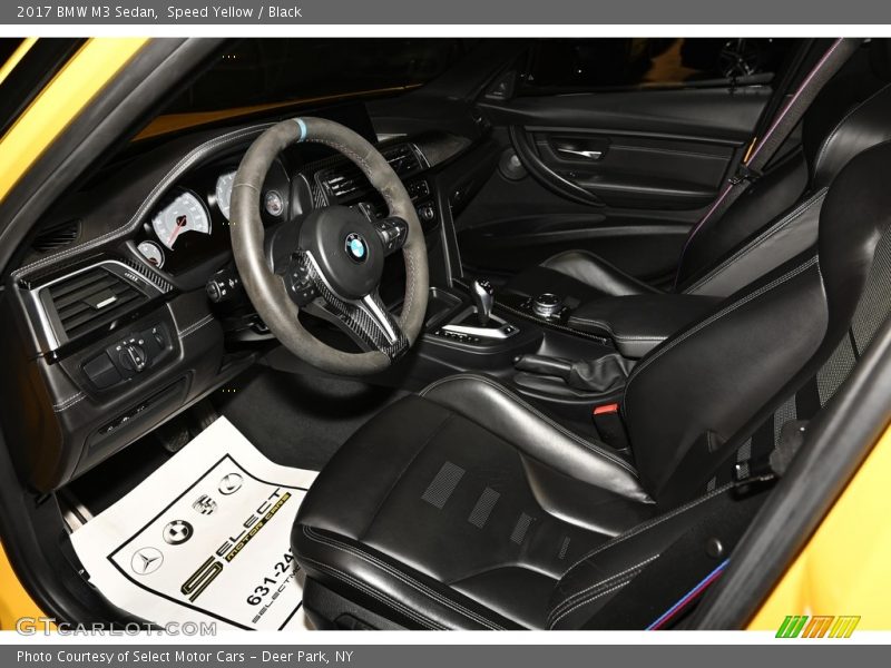 Speed Yellow / Black 2017 BMW M3 Sedan
