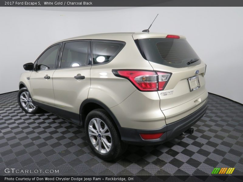 White Gold / Charcoal Black 2017 Ford Escape S