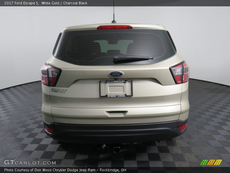 White Gold / Charcoal Black 2017 Ford Escape S