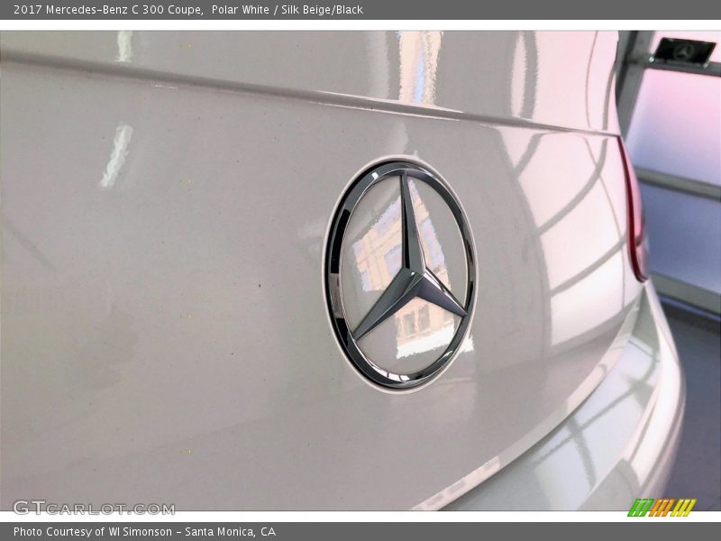 Polar White / Silk Beige/Black 2017 Mercedes-Benz C 300 Coupe