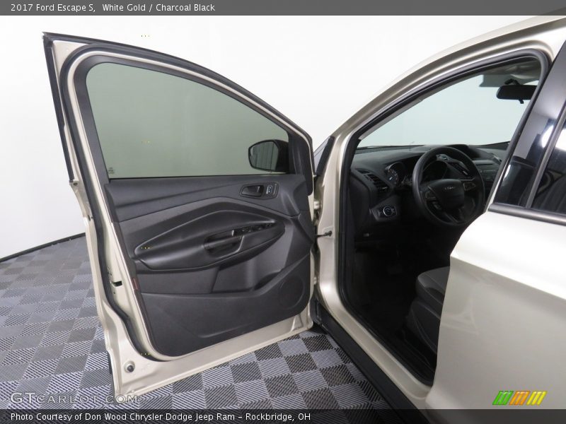 White Gold / Charcoal Black 2017 Ford Escape S