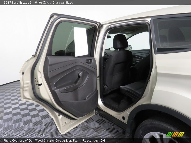 White Gold / Charcoal Black 2017 Ford Escape S