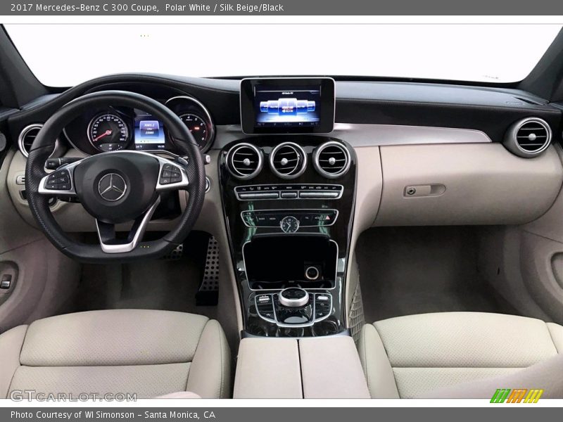 Polar White / Silk Beige/Black 2017 Mercedes-Benz C 300 Coupe