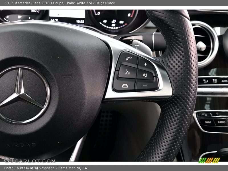 Polar White / Silk Beige/Black 2017 Mercedes-Benz C 300 Coupe