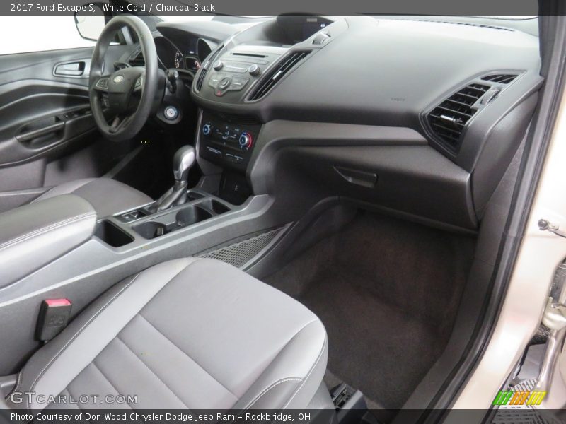 White Gold / Charcoal Black 2017 Ford Escape S