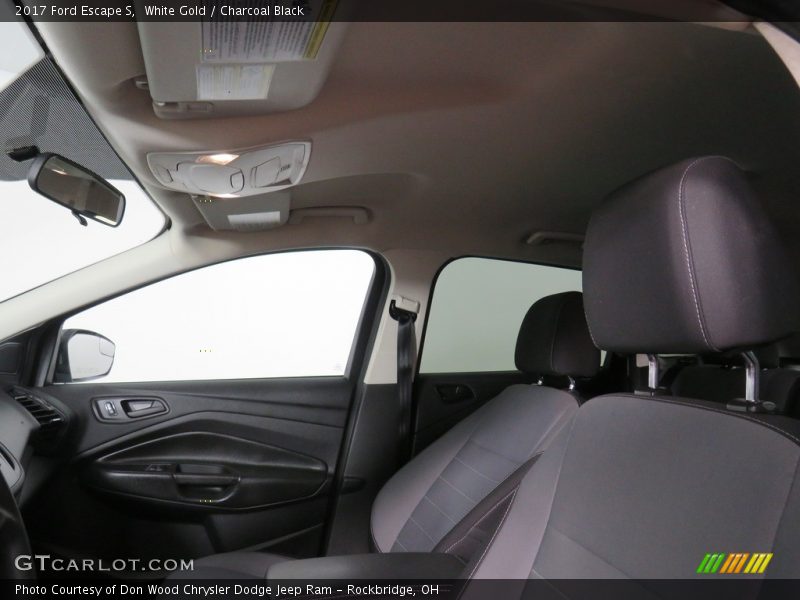 White Gold / Charcoal Black 2017 Ford Escape S