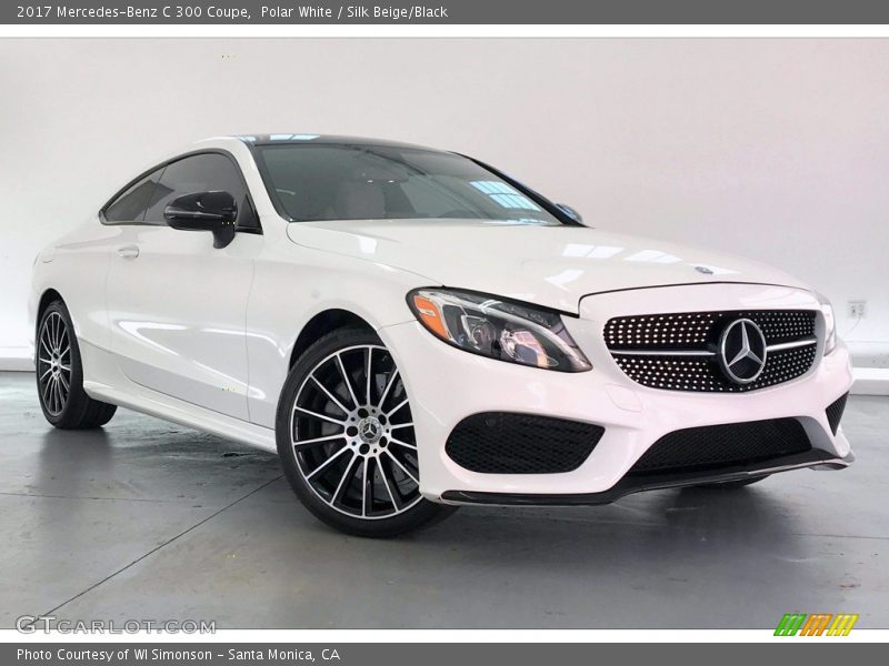 Polar White / Silk Beige/Black 2017 Mercedes-Benz C 300 Coupe