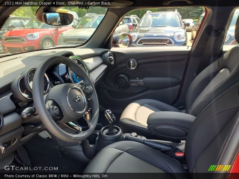 Chili Red / Carbon Black 2021 Mini Hardtop Cooper 4 Door