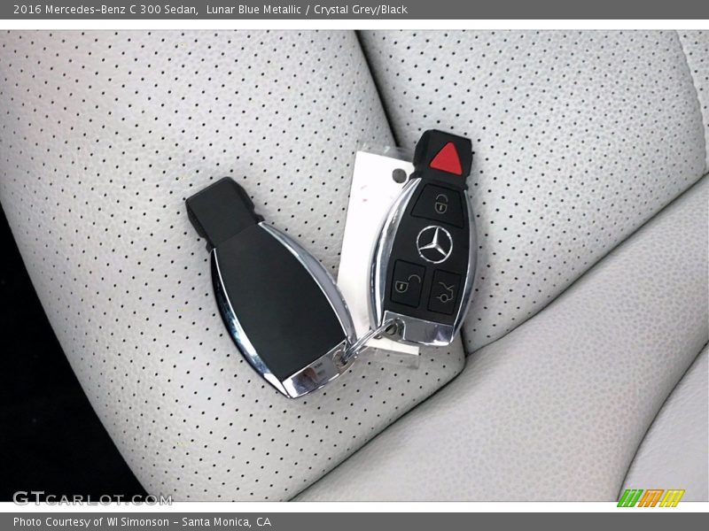 Lunar Blue Metallic / Crystal Grey/Black 2016 Mercedes-Benz C 300 Sedan
