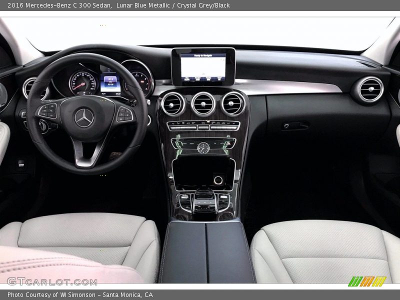 Lunar Blue Metallic / Crystal Grey/Black 2016 Mercedes-Benz C 300 Sedan
