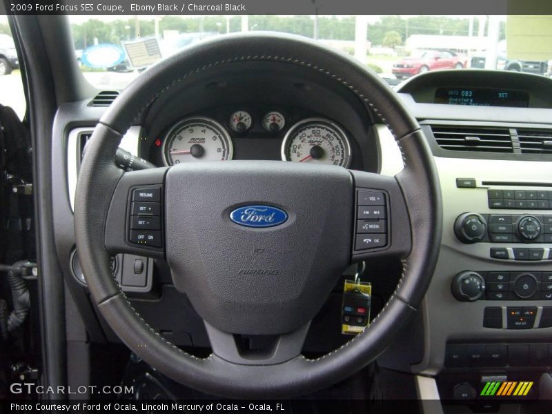 Ebony Black / Charcoal Black 2009 Ford Focus SES Coupe