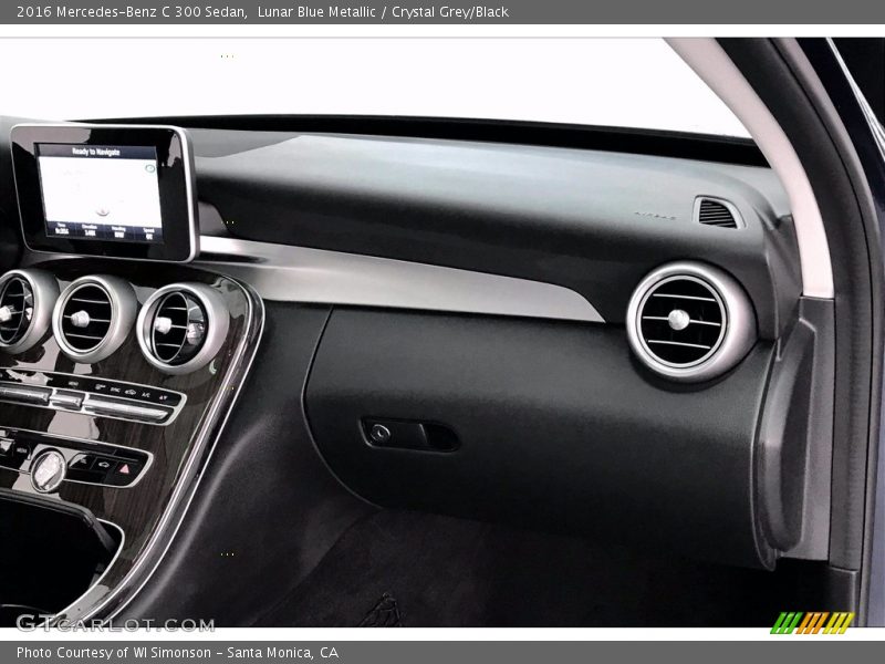 Lunar Blue Metallic / Crystal Grey/Black 2016 Mercedes-Benz C 300 Sedan