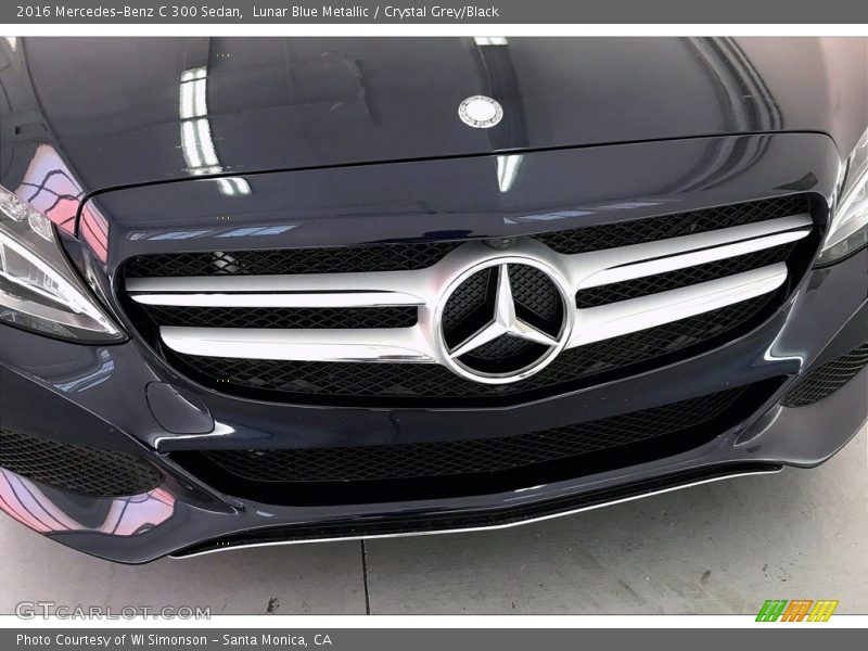 Lunar Blue Metallic / Crystal Grey/Black 2016 Mercedes-Benz C 300 Sedan