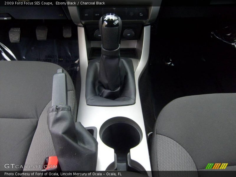 Ebony Black / Charcoal Black 2009 Ford Focus SES Coupe