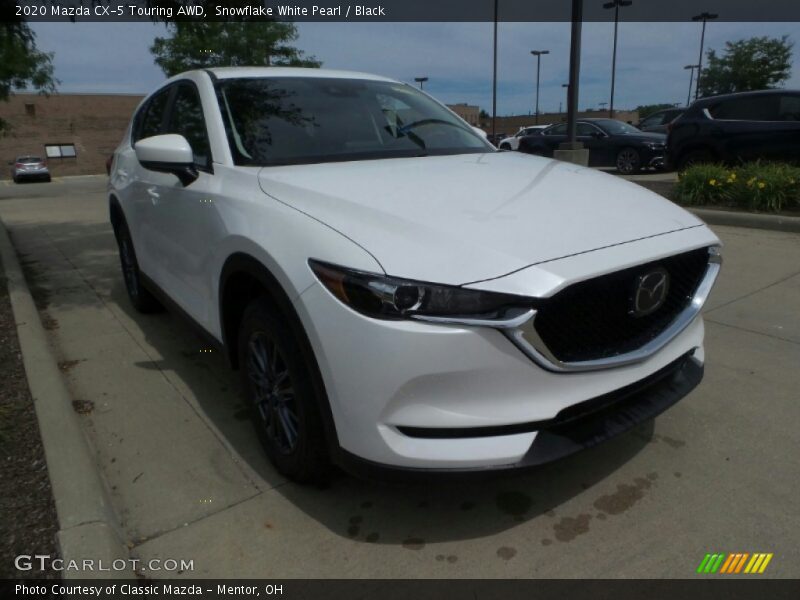 Snowflake White Pearl / Black 2020 Mazda CX-5 Touring AWD