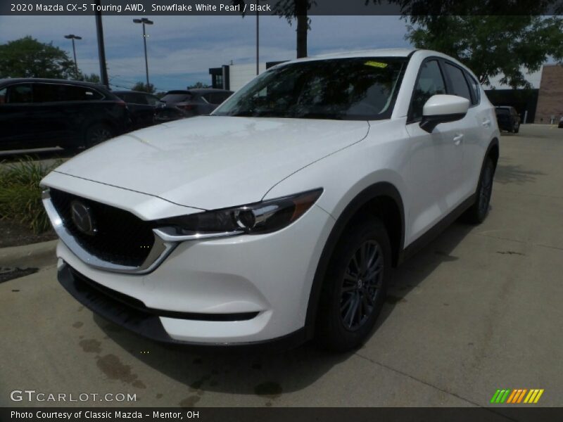Snowflake White Pearl / Black 2020 Mazda CX-5 Touring AWD