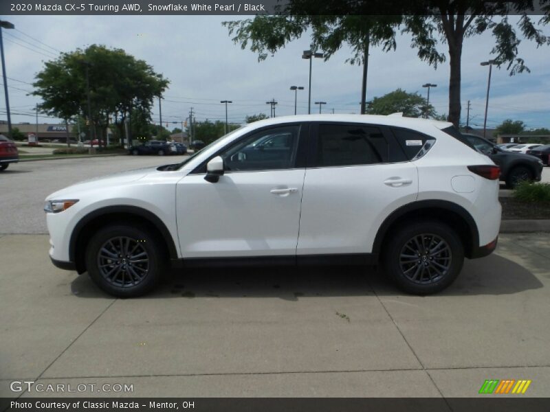 Snowflake White Pearl / Black 2020 Mazda CX-5 Touring AWD