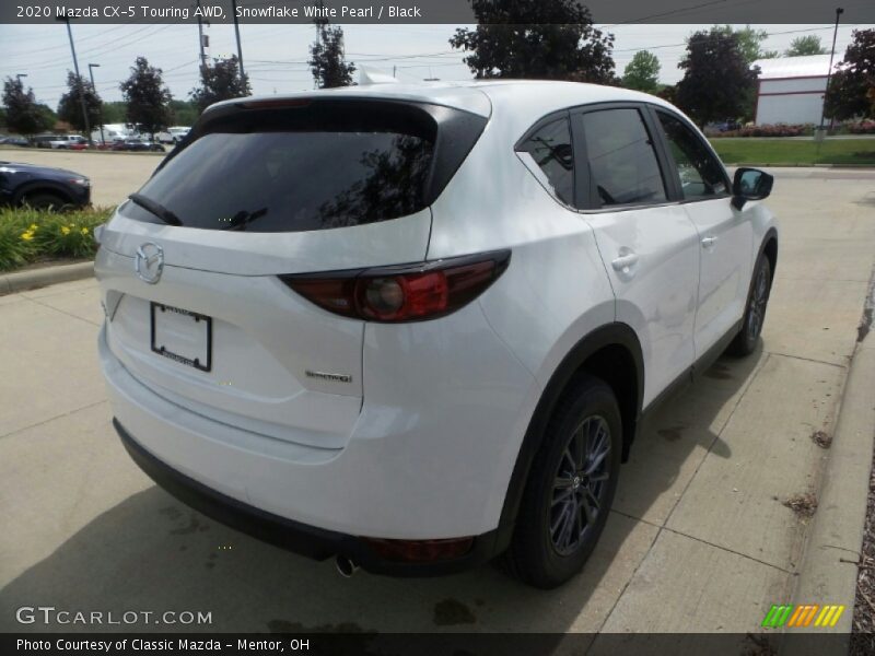 Snowflake White Pearl / Black 2020 Mazda CX-5 Touring AWD