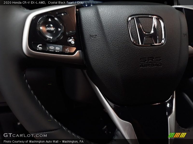 Crystal Black Pearl / Gray 2020 Honda CR-V EX-L AWD